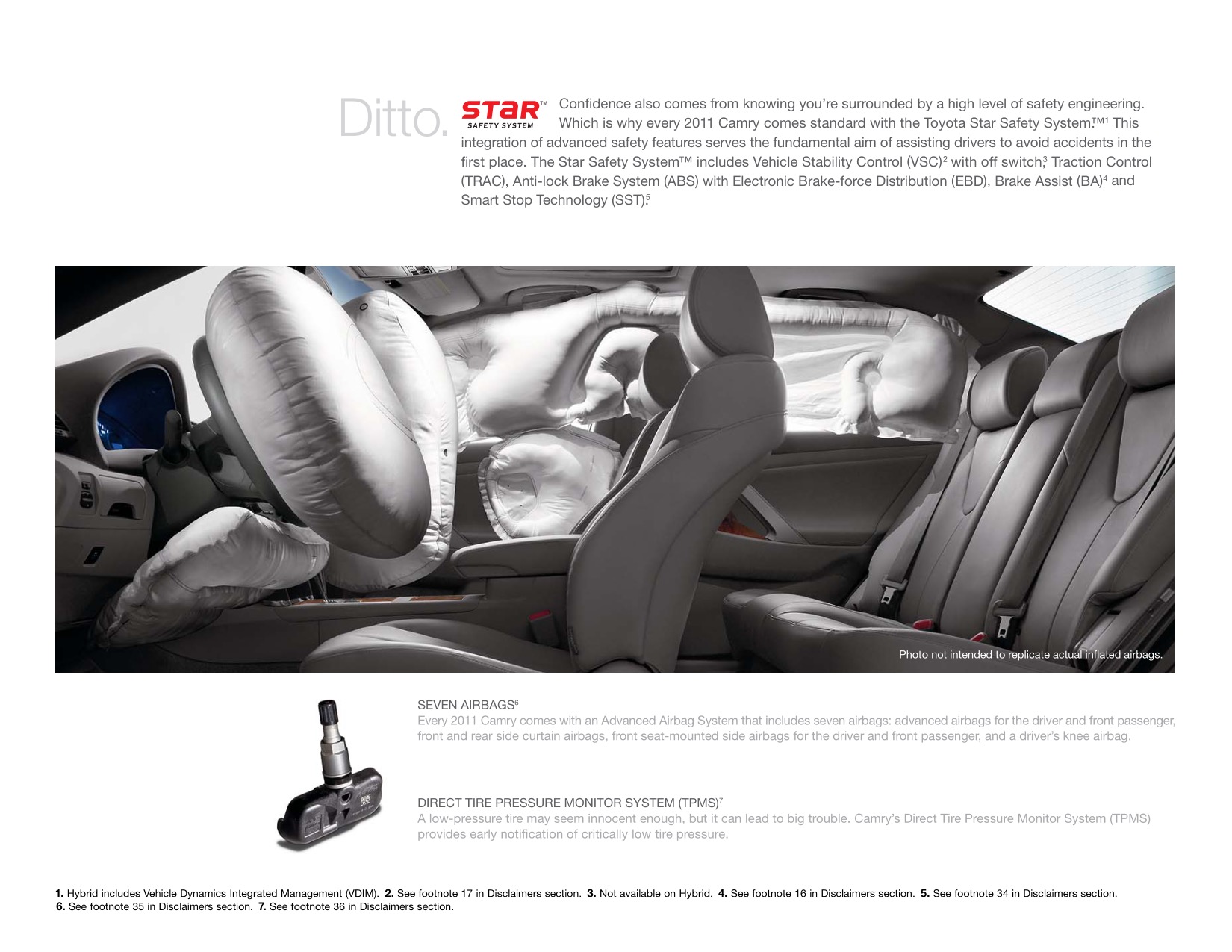 2011 Toyota Camry Brochure Page 6